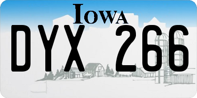 IA license plate DYX266
