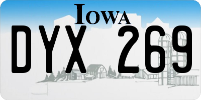 IA license plate DYX269