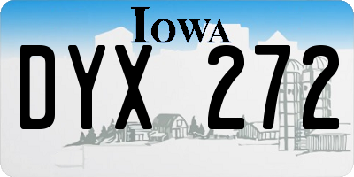 IA license plate DYX272