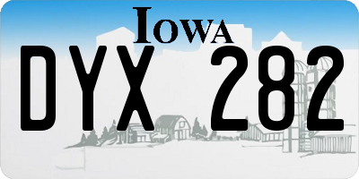 IA license plate DYX282