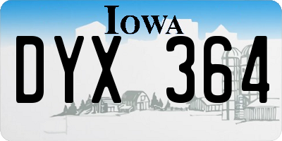 IA license plate DYX364