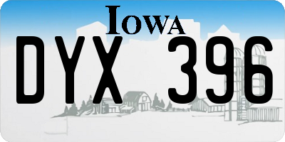 IA license plate DYX396