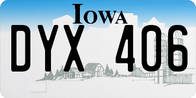 IA license plate DYX406