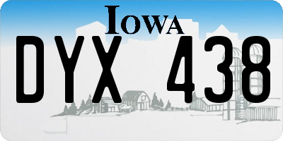 IA license plate DYX438