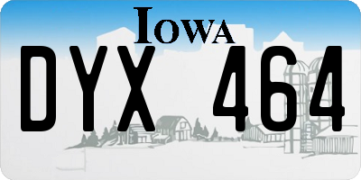 IA license plate DYX464