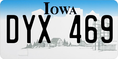 IA license plate DYX469