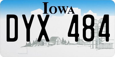 IA license plate DYX484