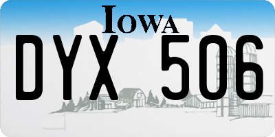 IA license plate DYX506