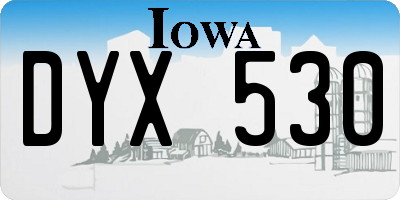 IA license plate DYX530