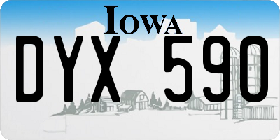 IA license plate DYX590