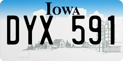 IA license plate DYX591