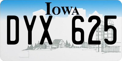 IA license plate DYX625