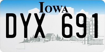 IA license plate DYX691