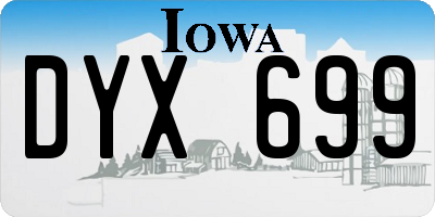 IA license plate DYX699