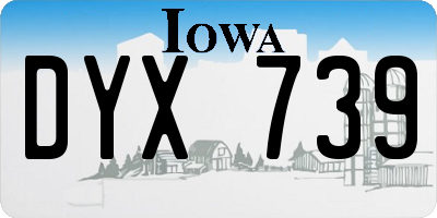 IA license plate DYX739