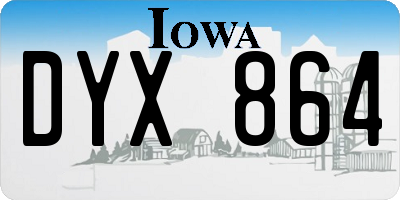 IA license plate DYX864