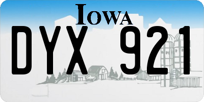 IA license plate DYX921