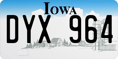 IA license plate DYX964