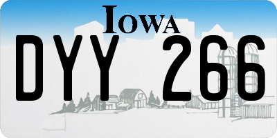 IA license plate DYY266
