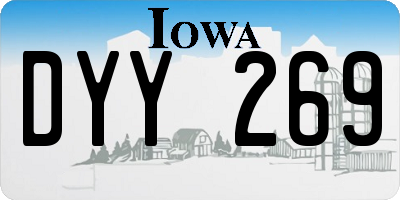 IA license plate DYY269