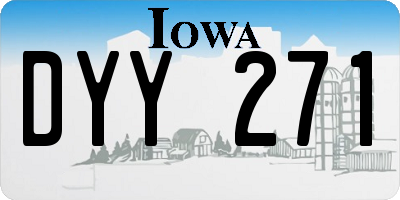IA license plate DYY271