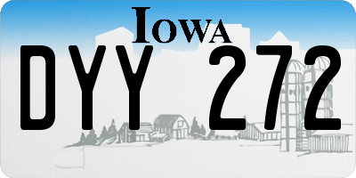 IA license plate DYY272