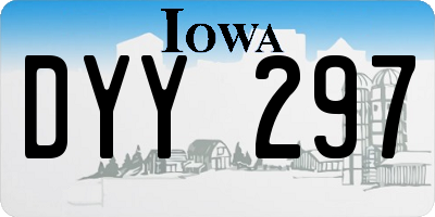 IA license plate DYY297