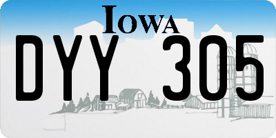IA license plate DYY305