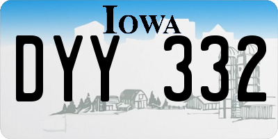 IA license plate DYY332