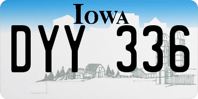 IA license plate DYY336
