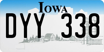 IA license plate DYY338