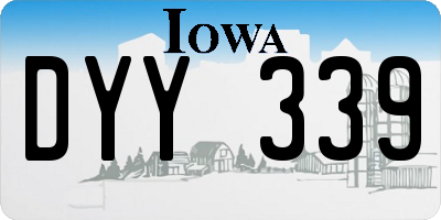 IA license plate DYY339