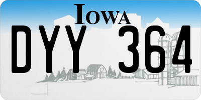 IA license plate DYY364