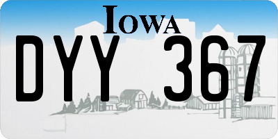 IA license plate DYY367