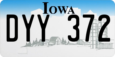 IA license plate DYY372