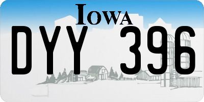IA license plate DYY396
