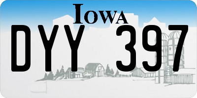IA license plate DYY397