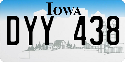 IA license plate DYY438