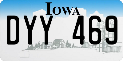IA license plate DYY469