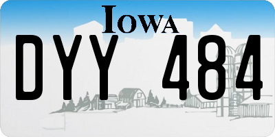 IA license plate DYY484