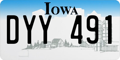 IA license plate DYY491