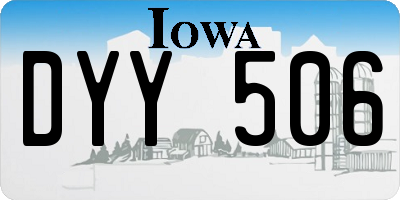 IA license plate DYY506