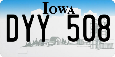 IA license plate DYY508