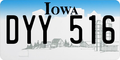 IA license plate DYY516
