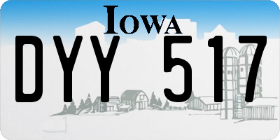 IA license plate DYY517