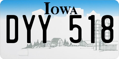 IA license plate DYY518
