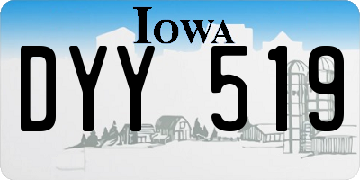 IA license plate DYY519