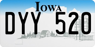 IA license plate DYY520