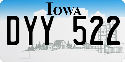 IA license plate DYY522