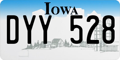 IA license plate DYY528